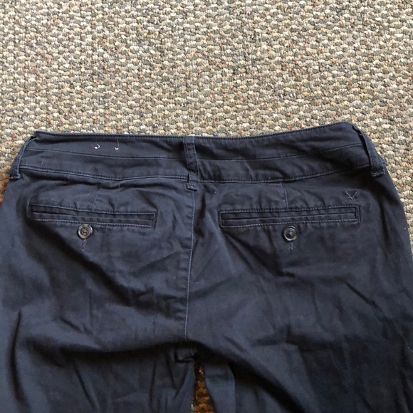 American Eagle Size 6 Black Khaki/Dress Pants - Picture 2 of 3